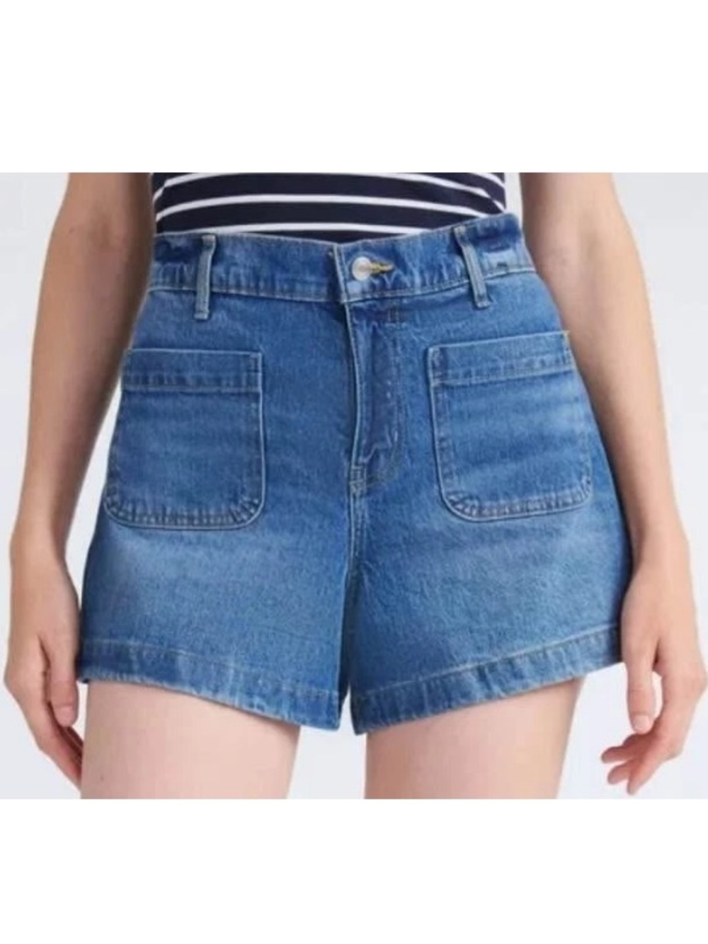 Free Assembly Patch Pocket Denim Shorts NWT
